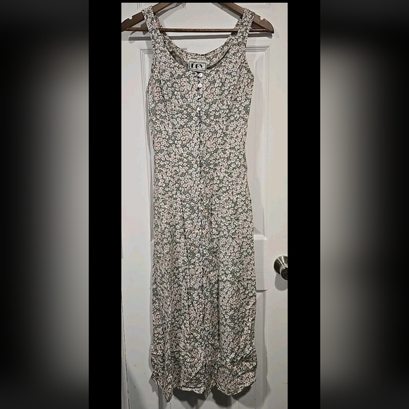 DBY. LTD Dresses & Skirts - DBY LTD. Womens S Sleeveless Dress Cottagecore Floral Lace Up Back 90's Vintage